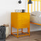 vidaXL Bedside Cabinet Mustard Yellow 36x39x60.5 cm Steel