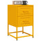 vidaXL Bedside Cabinets 2 pcs Mustard Yellow 36x39x60.5 cm Steel