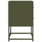 vidaXL Bedside Cabinets 2 pcs Olive Green 36x39x60.5 cm Steel