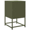vidaXL Bedside Cabinets 2 pcs Olive Green 36x39x60.5 cm Steel