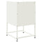 vidaXL Bedside Cabinet White 36x39x60.5 cm Steel