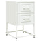 vidaXL Bedside Cabinets 2 pcs White 36x39x60.5 cm Steel