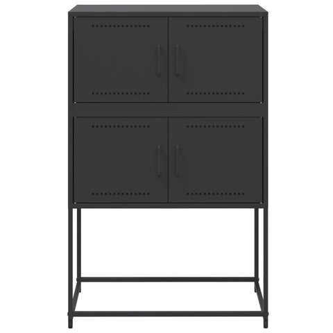 vidaXL Sideboard Black 68.5x38.5x107 cm Steel