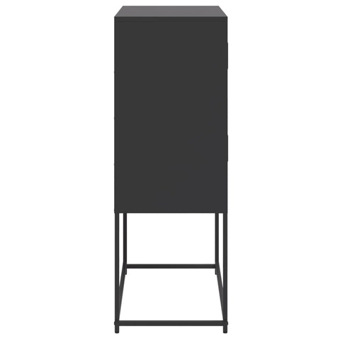 vidaXL Sideboard Black 68.5x38.5x107 cm Steel