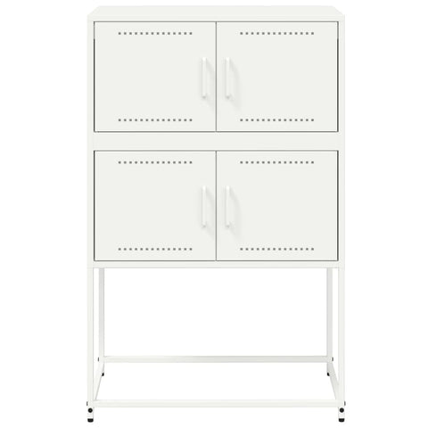 vidaXL Sideboard White 68.5x38.5x107 cm Steel