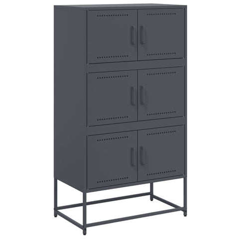 vidaXL Sideboard Anthracite 68.5x38.5x123.5 cm Steel