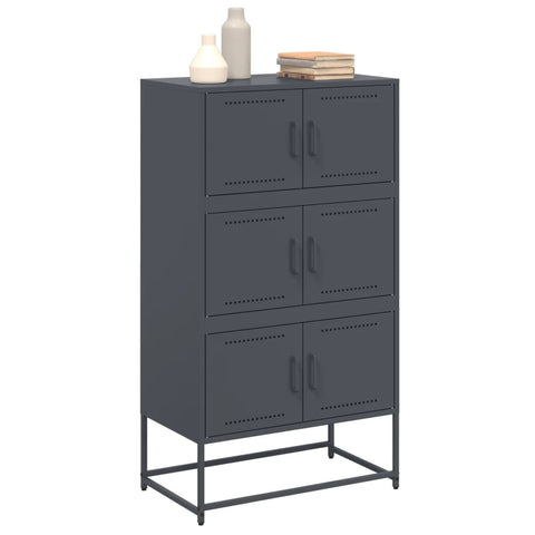 vidaXL Sideboard Anthracite 68.5x38.5x123.5 cm Steel