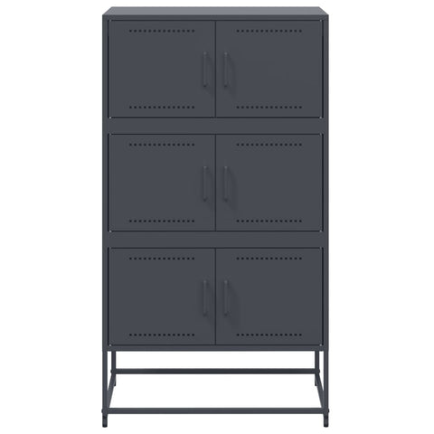 vidaXL Sideboard Anthracite 68.5x38.5x123.5 cm Steel