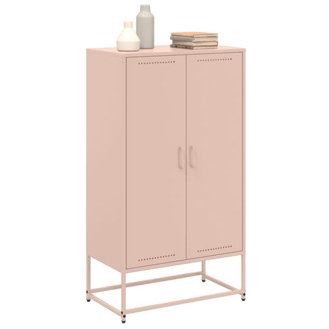 vidaXL Highboard Pink 68.5x38.5x123.5 cm Steel