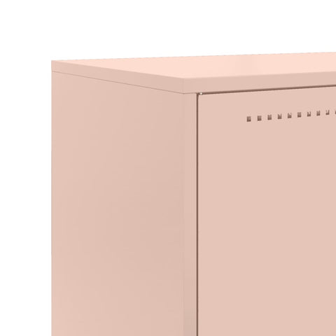 vidaXL Highboard Pink 68.5x38.5x123.5 cm Steel