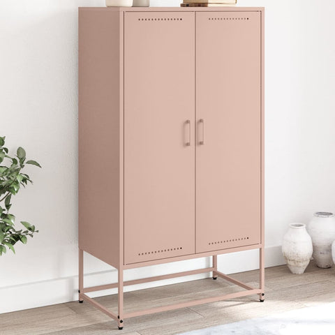 vidaXL Highboard Pink 68.5x38.5x123.5 cm Steel