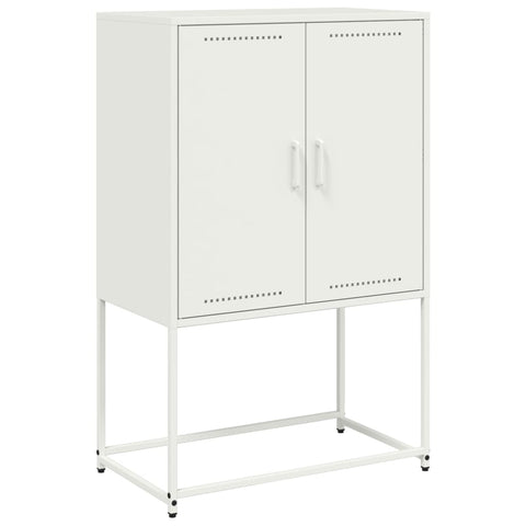 vidaXL Highboard White 68.5x38.5x107 cm Steel