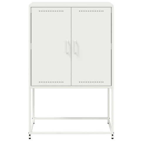 vidaXL Highboard White 68.5x38.5x107 cm Steel