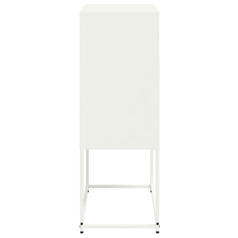 vidaXL Highboard White 68.5x38.5x107 cm Steel