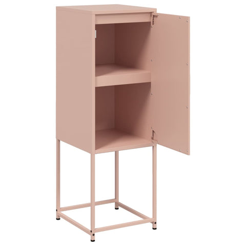 vidaXL Highboard Pink 36x39x107 cm Steel