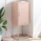 vidaXL Highboard Pink 36x39x107 cm Steel