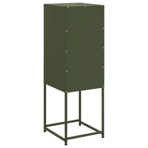vidaXL Highboard Olive Green 36x39x107 cm Steel