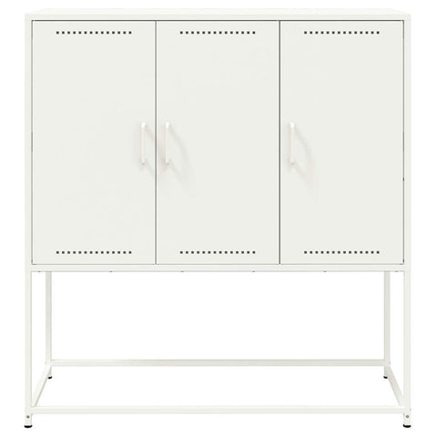 vidaXL Highboard White 100.5x39x107 cm Steel