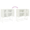 vidaXL Highboard White 100.5x39x107 cm Steel