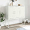 vidaXL Highboard White 100.5x39x107 cm Steel
