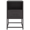 vidaXL Bedside Cabinets 2 pcs Black 36x39x60.5 cm Steel