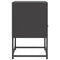 vidaXL Bedside Cabinets 2 pcs Black 36x39x60.5 cm Steel