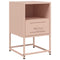 vidaXL Bedside Cabinets 2 pcs Pink 36x39x60.5 cm Steel