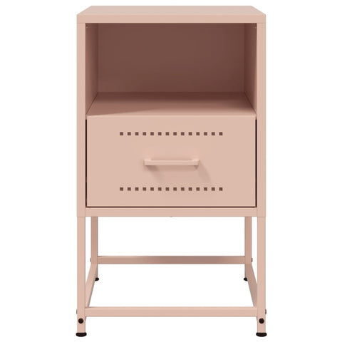 vidaXL Bedside Cabinets 2 pcs Pink 36x39x60.5 cm Steel