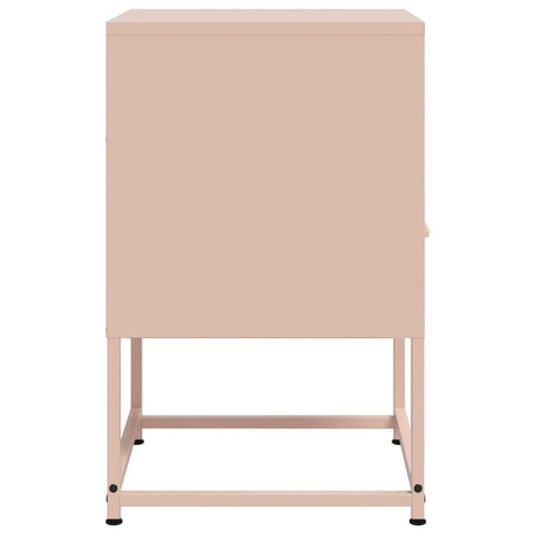 vidaXL Bedside Cabinets 2 pcs Pink 36x39x60.5 cm Steel
