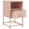 vidaXL Bedside Cabinets 2 pcs Pink 36x39x60.5 cm Steel