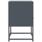 vidaXL Bedside Cabinet Anthracite 36x39x60.5 cm Steel