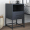 vidaXL Bedside Cabinet Anthracite 36x39x60.5 cm Steel