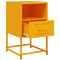 vidaXL Bedside Cabinet Mustard Yellow 36x39x60.5 cm Steel