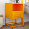 vidaXL Bedside Cabinet Mustard Yellow 36x39x60.5 cm Steel