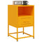 vidaXL Bedside Cabinets 2 pcs Mustard Yellow 36x39x60.5 cm Steel