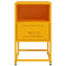vidaXL Bedside Cabinets 2 pcs Mustard Yellow 36x39x60.5 cm Steel
