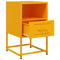 vidaXL Bedside Cabinets 2 pcs Mustard Yellow 36x39x60.5 cm Steel