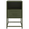 vidaXL Bedside Cabinet Olive Green 36x39x60.5 cm Steel