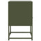 vidaXL Bedside Cabinet Olive Green 36x39x60.5 cm Steel