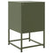 vidaXL Bedside Cabinets 2 pcs Olive Green 36x39x60.5 cm Steel