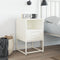 vidaXL Bedside Cabinet White 36x39x60.5 cm Steel