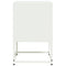 vidaXL Bedside Cabinet White 36x39x60.5 cm Steel