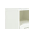 vidaXL Bedside Cabinet White 36x39x60.5 cm Steel