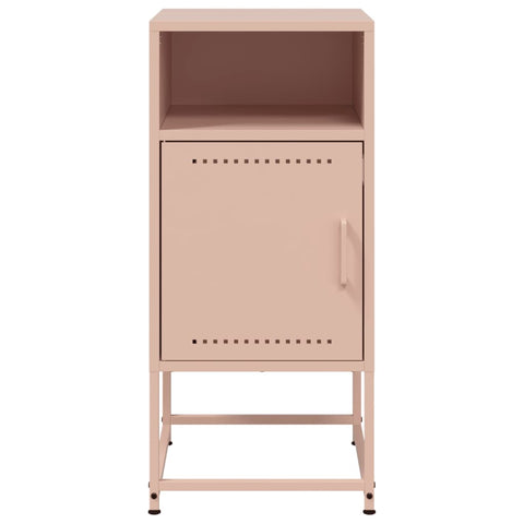 vidaXL Bedside Cabinets 2 pcs Pink 36x39x78 cm Steel