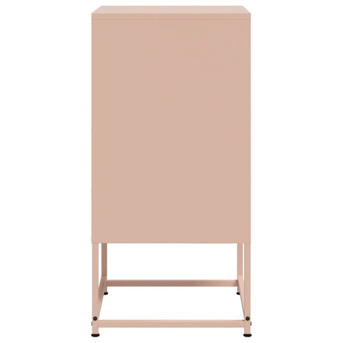 vidaXL Bedside Cabinets 2 pcs Pink 36x39x78 cm Steel