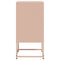 vidaXL Bedside Cabinets 2 pcs Pink 36x39x78 cm Steel