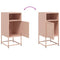 vidaXL Bedside Cabinets 2 pcs Pink 36x39x78 cm Steel