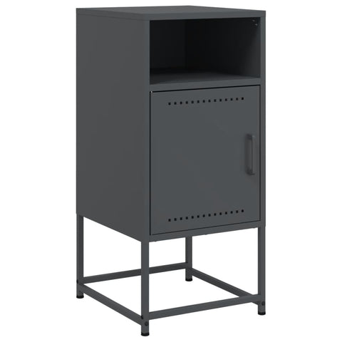 vidaXL Bedside Cabinets 2 pcs Anthracite 36x39x78 cm Steel