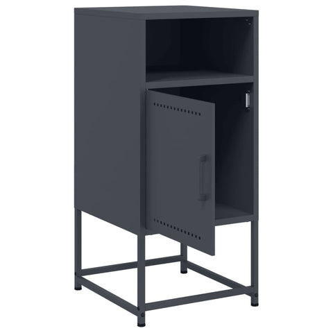 vidaXL Bedside Cabinets 2 pcs Anthracite 36x39x78 cm Steel