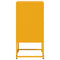 vidaXL Bedside Cabinets 2 pcs Mustard Yellow 36x39x78 cm Steel